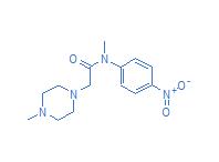 N-methyl-2-(4-methylpiperazin-1-yl)-N-(4-nitrophenyl)acetamide   CAS:262368-30-9